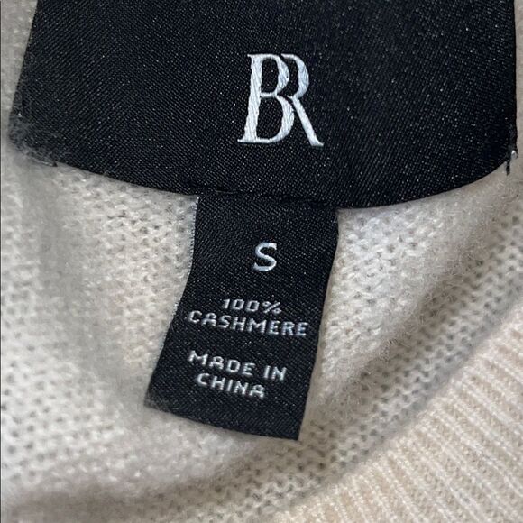 BANANA REPUBLIC Off White Caro Cropped Cashmere Sweater-S - Picture 9 of 10